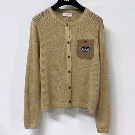 VALENTINO 26S CREW NECK KNIT CARDIGAN 323