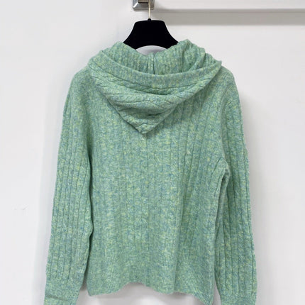 CHANEL 26S HOODED KNIT CARDIGAN 1766