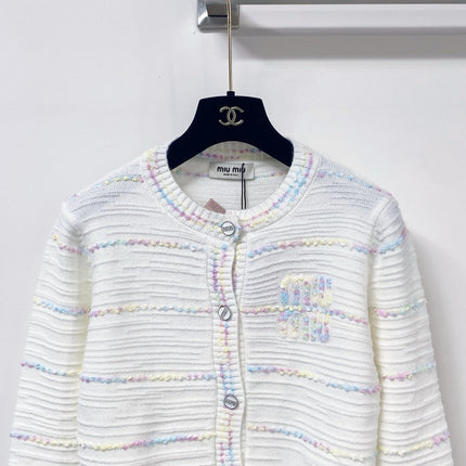 MIUMIU 26S CREWNECK KNIT CARDIGAN 1584