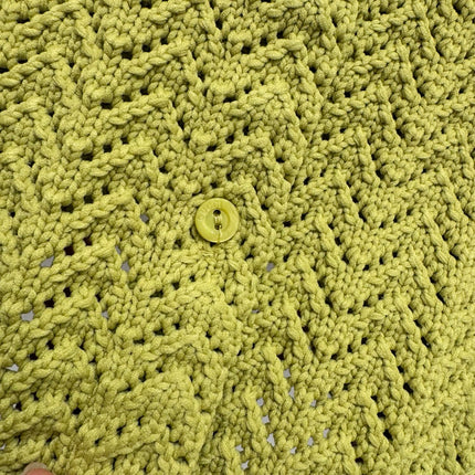 GUCCI CLASSIC KNIT CARDIGAN IN BUTTER YELLOW 267475