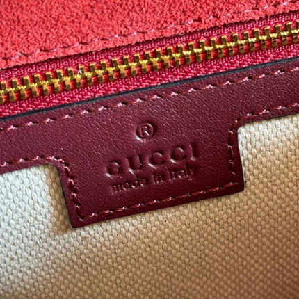 LARGE BLONDIE SHOULDER BAG 29.5 IN RED PATENT CALFSKIN