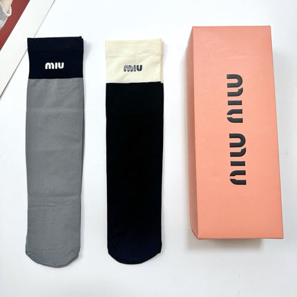 MIUMIU 26S CREW SOCKS 403668 (1 BOX)