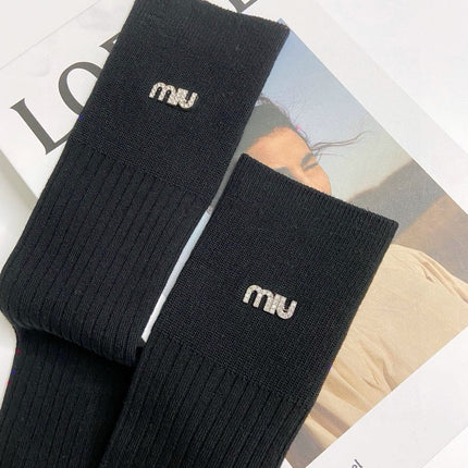 MIUMIU 26S CREW SOCKS 408721 (1 BOX)