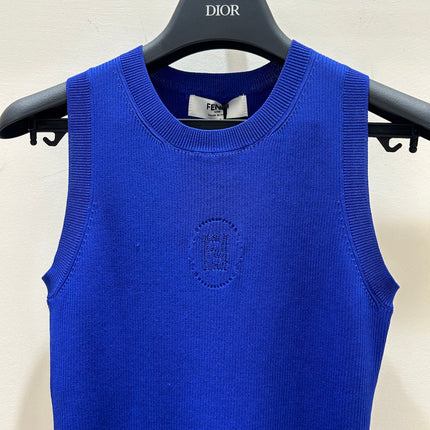 FENDI 26S SLEEVELESS KNIT TOP 405
