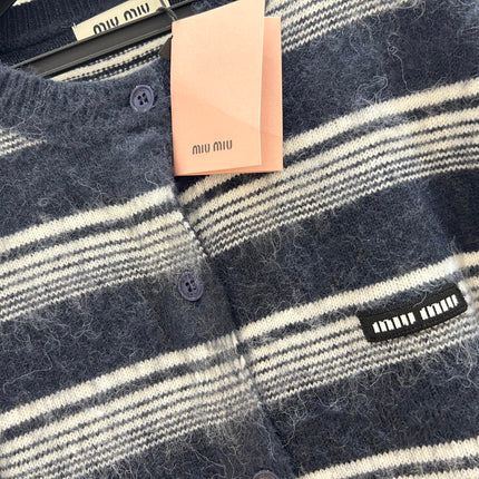 MIUMIU 26S ROUND-NECK KNIT CARDIGAN 1547