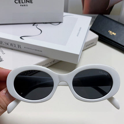 CELINE 26S OVAL FRAME IN WHITE ACETATE 493902