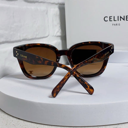 CELINE 26S SQUARE FRAME IN TORTOISESHELL ACETATE 496508