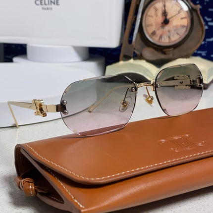 CELINE 26S POLYGONAL FRAME IN METAL 493096