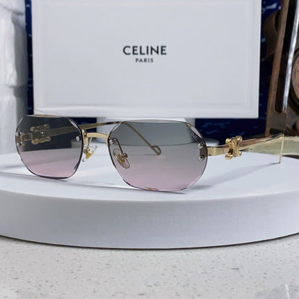 CELINE 26S POLYGONAL FRAME IN METAL 493096