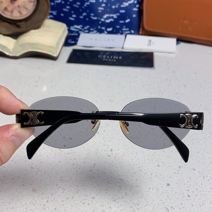 CELINE 26S RIMLESS OVAL FRAME IN METAL 493102
