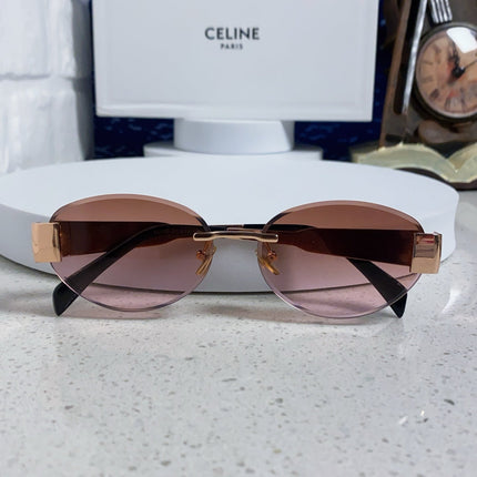 CELINE 26S RIMLESS OVAL FRAME IN METAL 493103