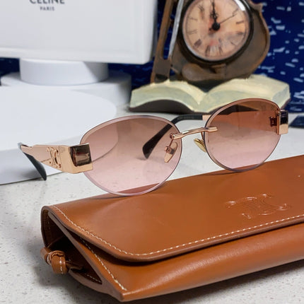 CELINE 26S RIMLESS OVAL FRAME IN METAL 493103