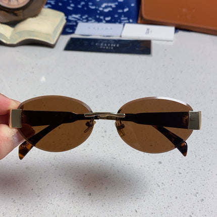 CELINE 26S RIMLESS OVAL FRAME IN METAL 493105