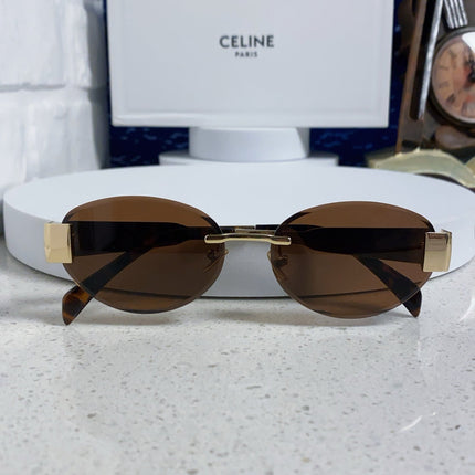 CELINE 26S RIMLESS OVAL FRAME IN METAL 493105