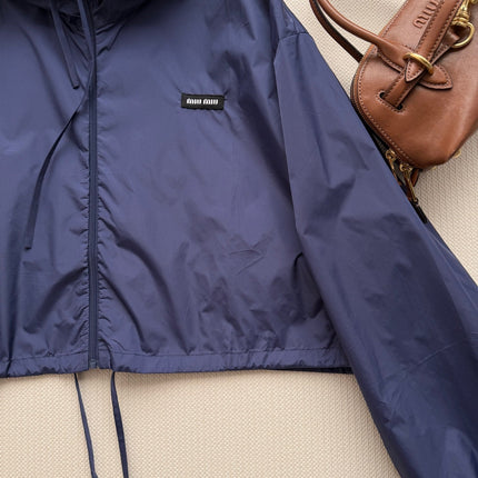 MIUMIU 26S CROPPED WINDBREAKER 1517
