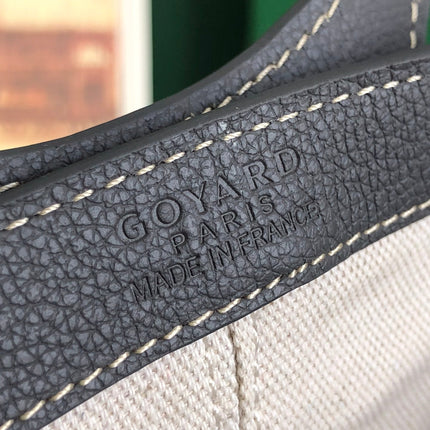 GOYA 26S BELUGA MINI BAG 23CM IN GREY GOYARDINE CANVAS AND CALFSKIN
