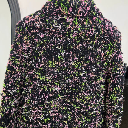 CHANEL 26S PRINTED KNIT JACKET 955