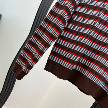 PRADA 26S LONG-SLEEVE KNIT POLO SHIRT 1073