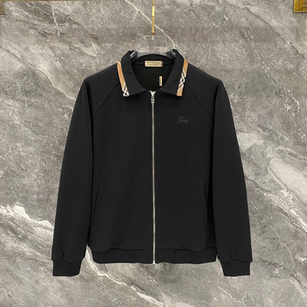 BURBERRY 26S CHECK-TRIM ZIP-UP TRACKSUIT 485