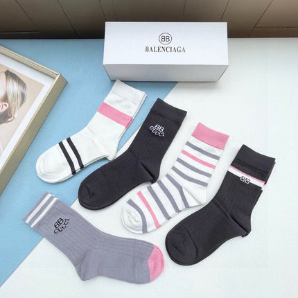 BALENCIAGA 26S CREW SOCKS 553394 (1 BOX)