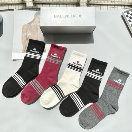 BALENCIAGA 26S CREW SOCKS 392014 (1 BOX)