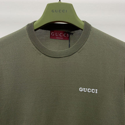 GUCCI SHORT-SLEEVE KNIT TOP 271725