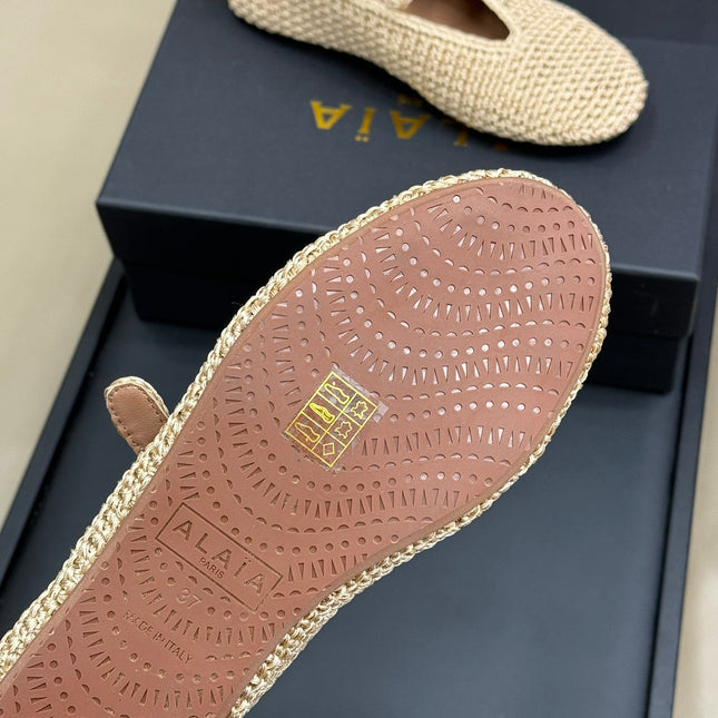HANDWOVEN BALLET FLAT BEIGE
