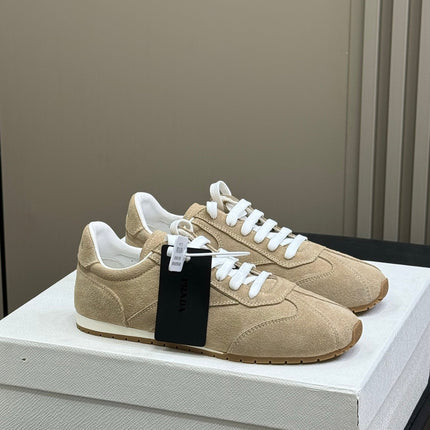 PRADA 25S SNEAKER IN BEIGE SUEDE STYLE 10