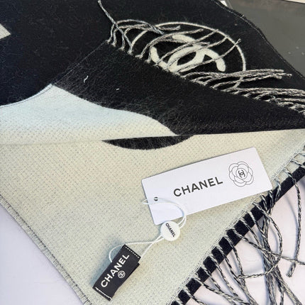 CHANEL 26S SCARF 200 IN CASHMERE 509076