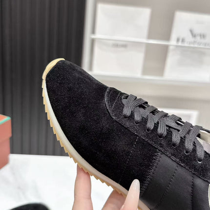 LP 26S WEEKENDER SNEAKERS IN BLACK SUEDE & TECHNICAL FABRIC