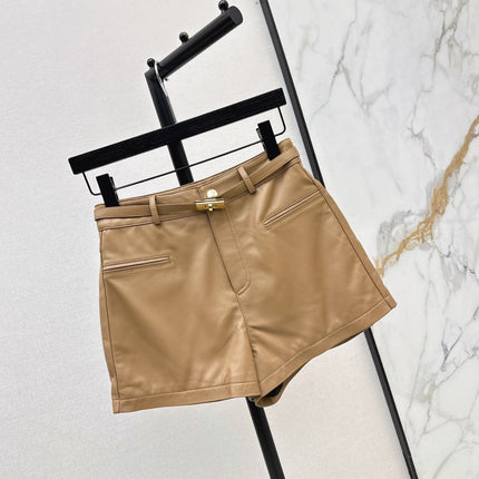 HERMES 26S LEATHER SHORTS 791