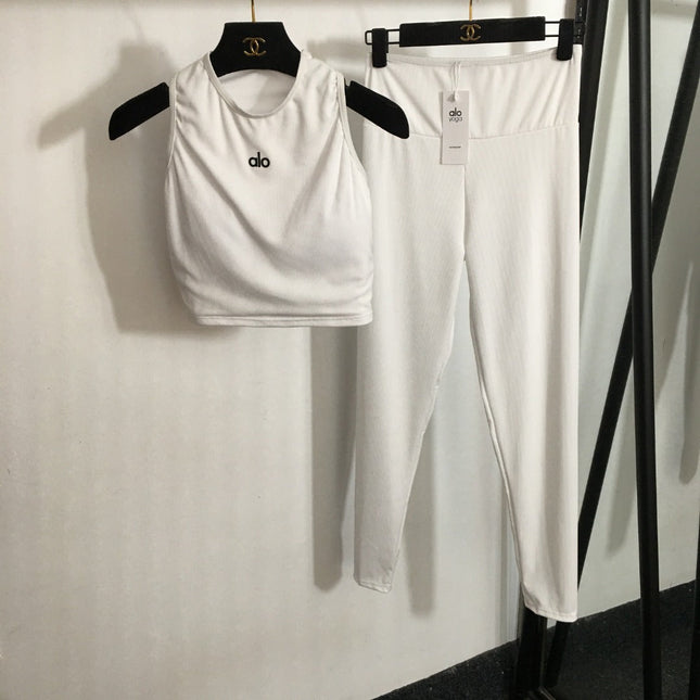 ALO 26S CROP TANK TOP & HIGH-WAIST LEGGINGS SET 231
