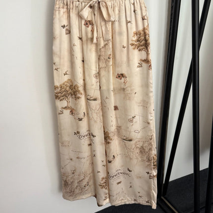ZIMMERMANN 26S SHIRT AND STRAIGHT-LEG PANTS SET STYLE 59