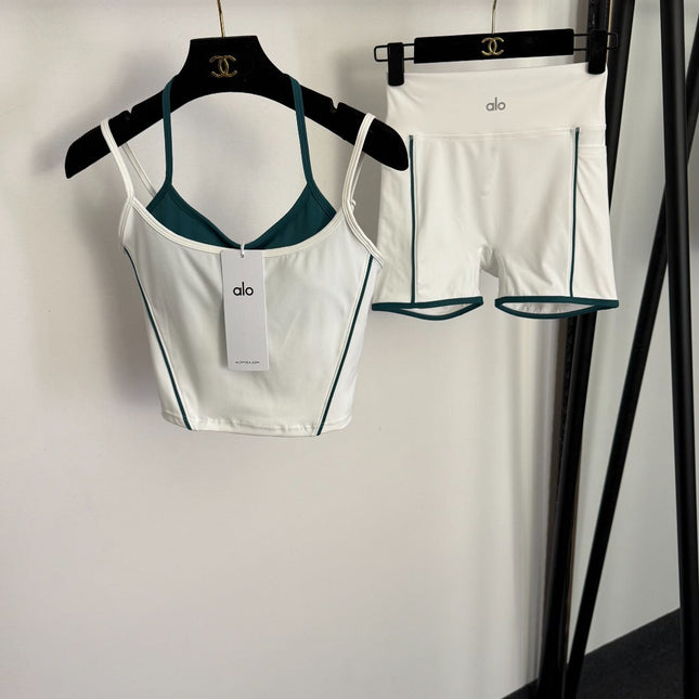ALO 26S CAMI TOP & BIKER SHORTS SET 214