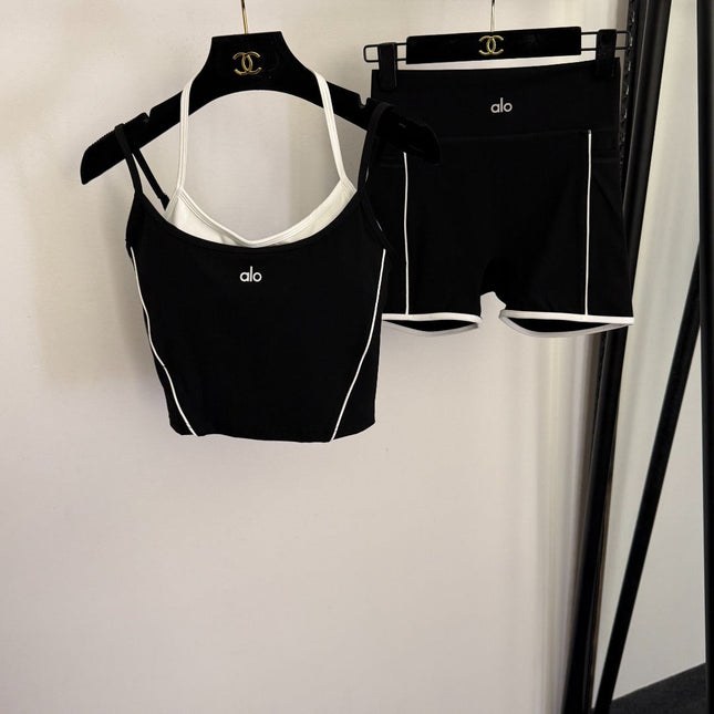 ALO 26S CAMI TOP & BIKER SHORTS SET 213