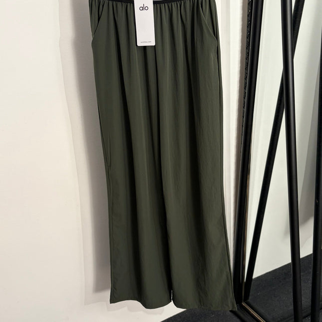 ALO 26S WIDE-LEG ELASTIC WAIST PANTS 204