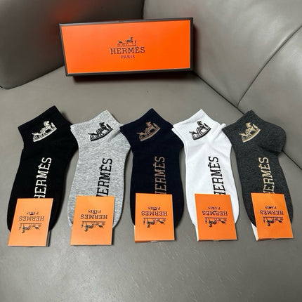 HERMES 26S ANKLE SOCKS 334251 (1 BOX)