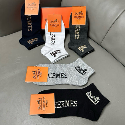 HERMES 26S ANKLE SOCKS 334251 (1 BOX)