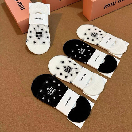 MIUMIU 26S NO-SHOW SOCKS 407195 (1 BOX)