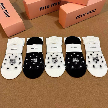 MIUMIU 26S NO-SHOW SOCKS 407195 (1 BOX)