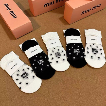 MIUMIU 26S NO-SHOW SOCKS 407195 (1 BOX)
