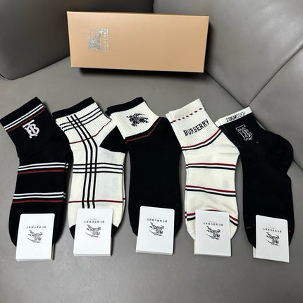 BURBERRY 26S ANKLE SOCKS 413941 (1 BOX)