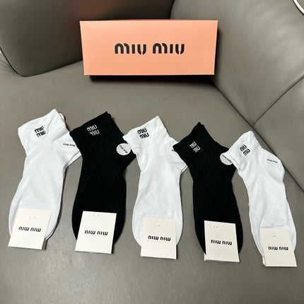 MIUMIU 26S ANKLE SOCKS 415738 (1 BOX)