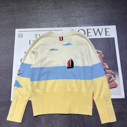 THOM 26S V-NECK KNIT CARDIGAN 375