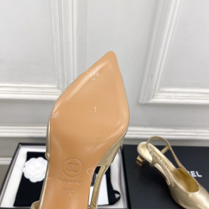 CHANEL 26S POINTED TOE HIGH HEELS 55 MM IN BLACK SUEDE