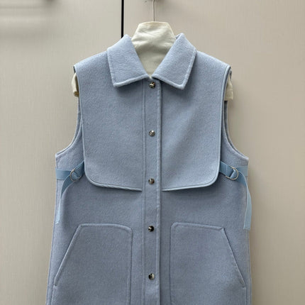 HERMES 26S SLEEVELESS JACKET 856