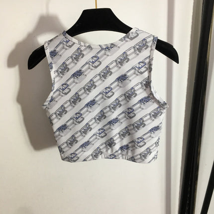 FENDI 26S SLEEVELESS TOP AND LEGGINGS SET 296